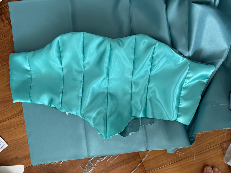 Building the corset base with boning channels